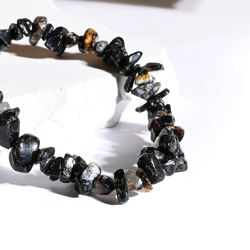 Bracelet baroque Onyx (Agate Noire) – Protection et Stabilité