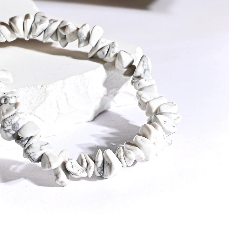 Bracelet baroque Howlite – Paix Intérieure et Clarté Mentale