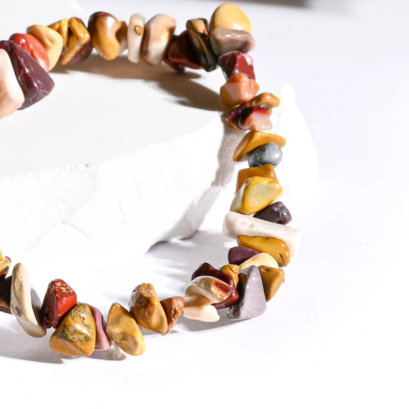 Bracelet baroque Jaspe Mokaïte – Énergie et Bien-Être