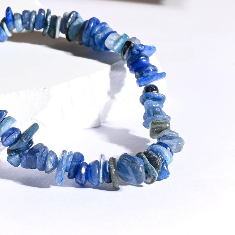 Bracelet baroque Cyanite – Sérénité, Clarté et Communication