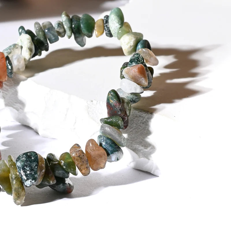 Bracelet baroque Agate Mousse – Croissance Personnelle et Connexion Naturelle