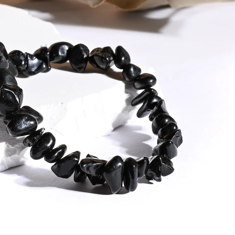 Bracelet baroque Tourmaline Noire – Protection et Équilibre Spirituel
