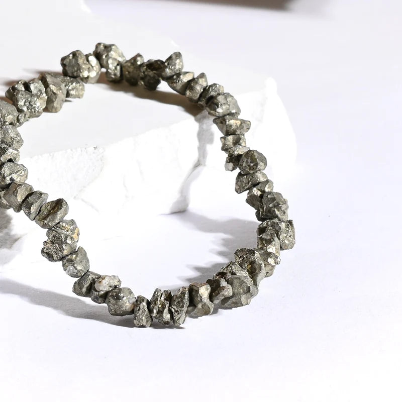 Bracelet baroque Pyrite – Protection et Confiance