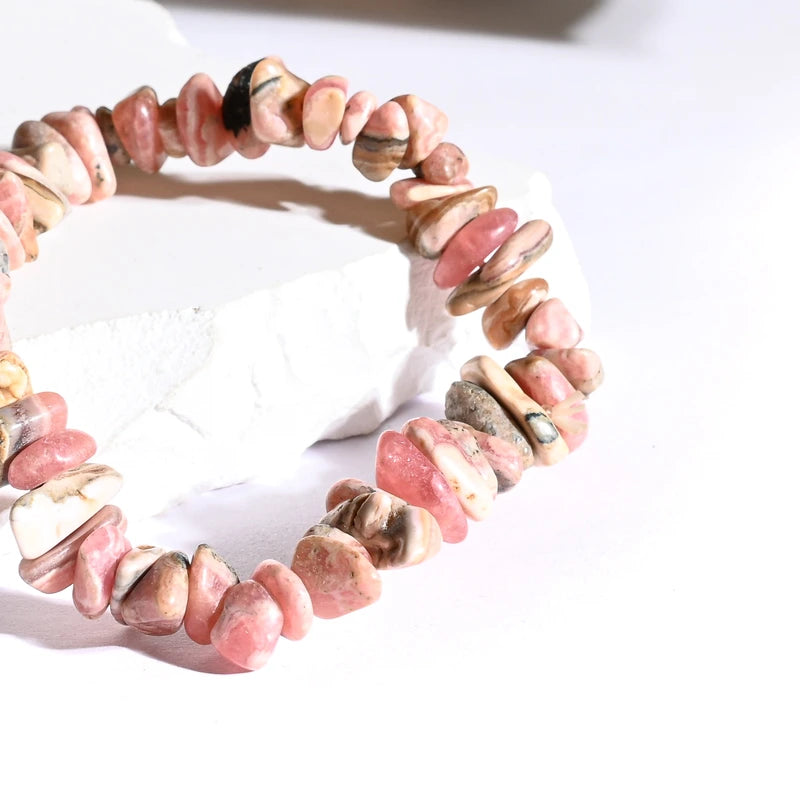 Bracelet baroque Rhodonite – Harmonie Émotionnelle et Amour Inconditionnel