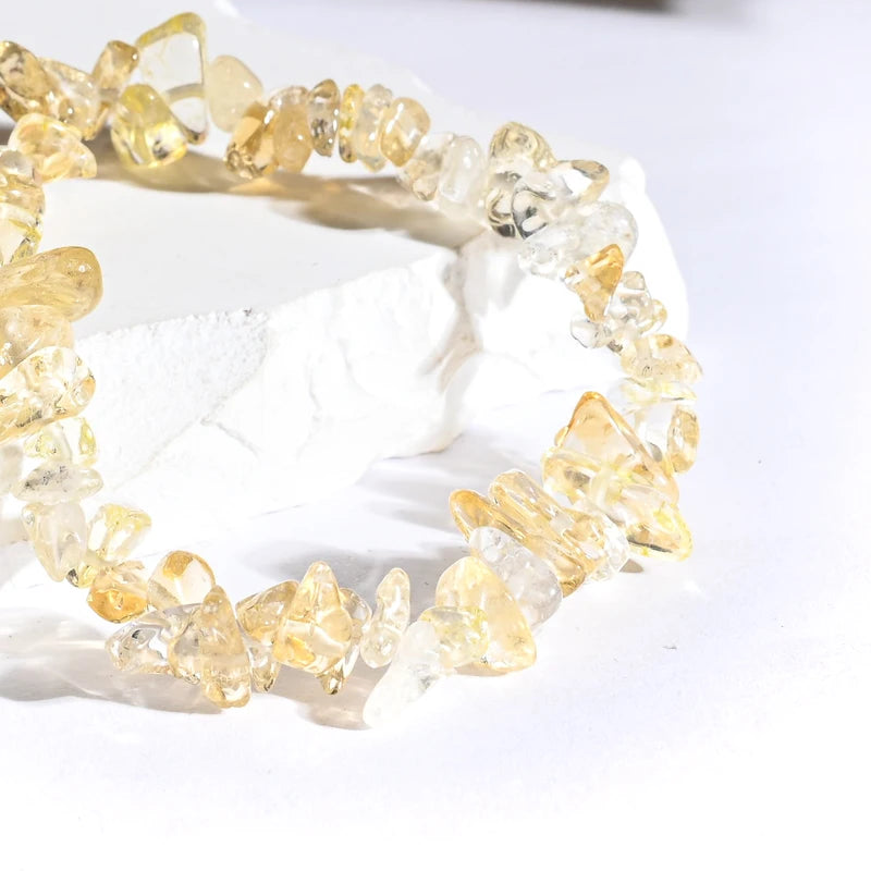 Bracelet baroque Citrine – Abondance et Énergie Positive