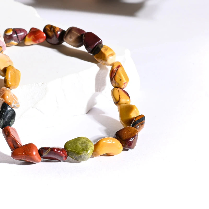 Bracelet roulé Jaspe Mokaïte – Énergie et Bien-Être