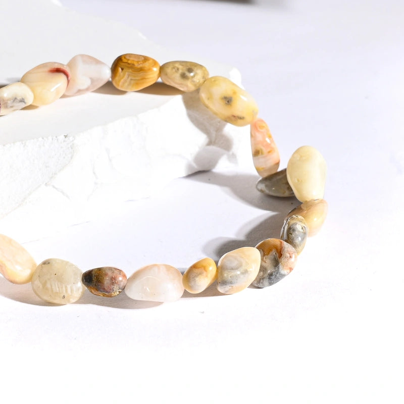 Bracelet roulé Agate Crazy Lace – Joie et Créativité