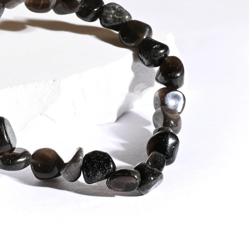 Bracelet roulé Obsidienne Noire – Protection et Stabilité Spirituelle