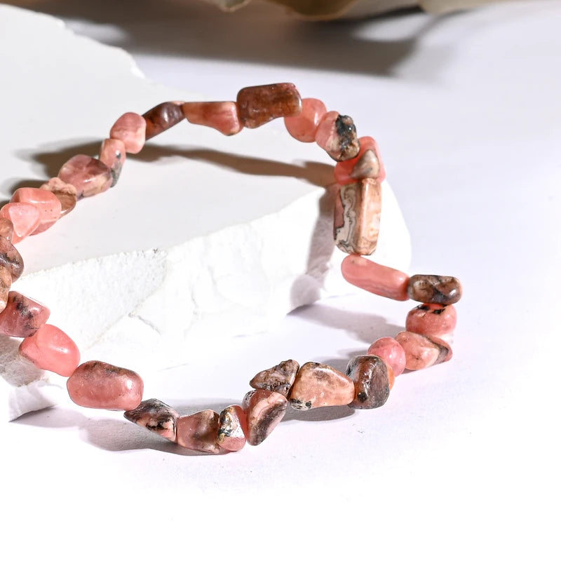 Bracelet roulé Rhodochrosite – Amour et Guérison Émotionnelle