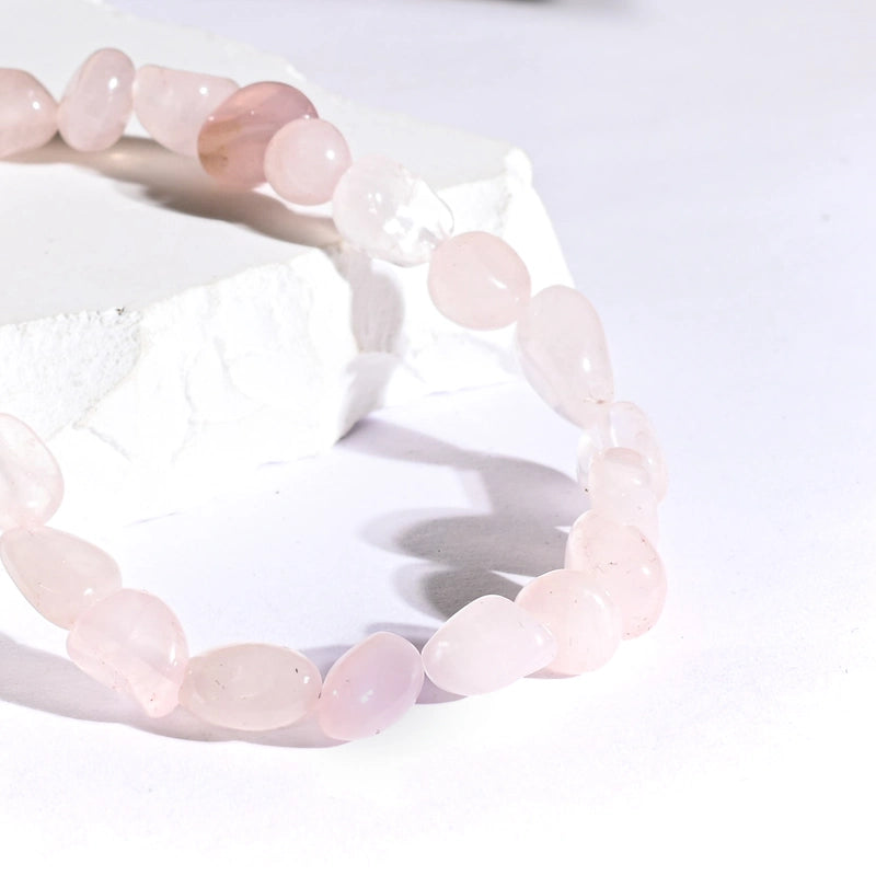 Bracelet roulé Quartz Rose – Amour et Guérison Émotionnelle