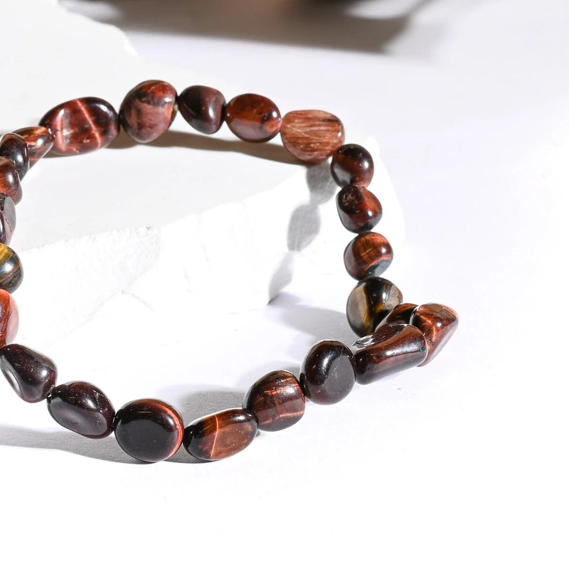 Bracelet roulé Oeil de Taureau – Force et Ancrage Spirituel