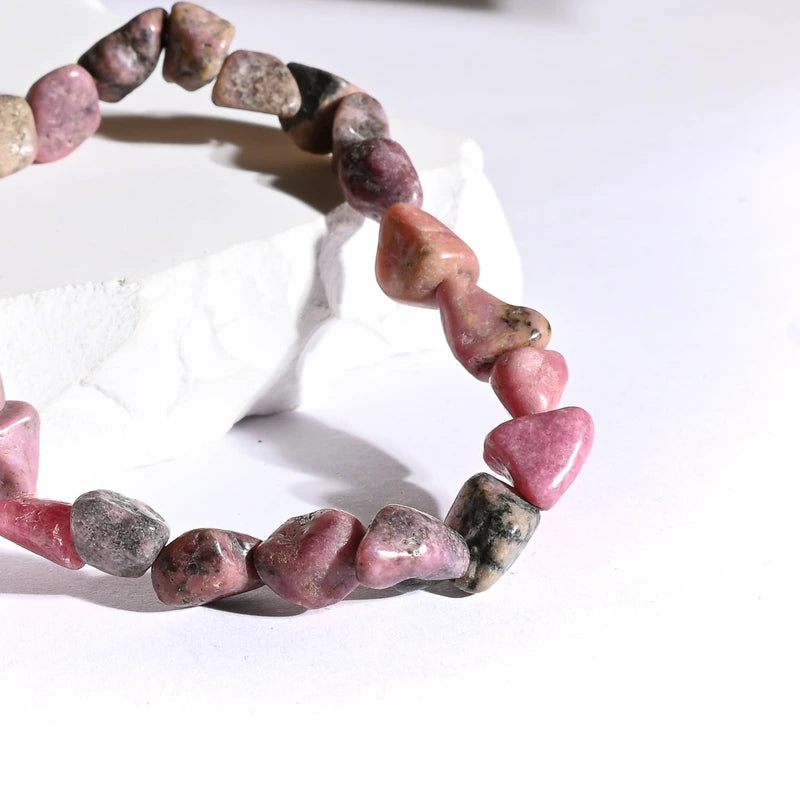 Bracelet roulé Rhodonite – Harmonie Émotionnelle et Amour Inconditionnel