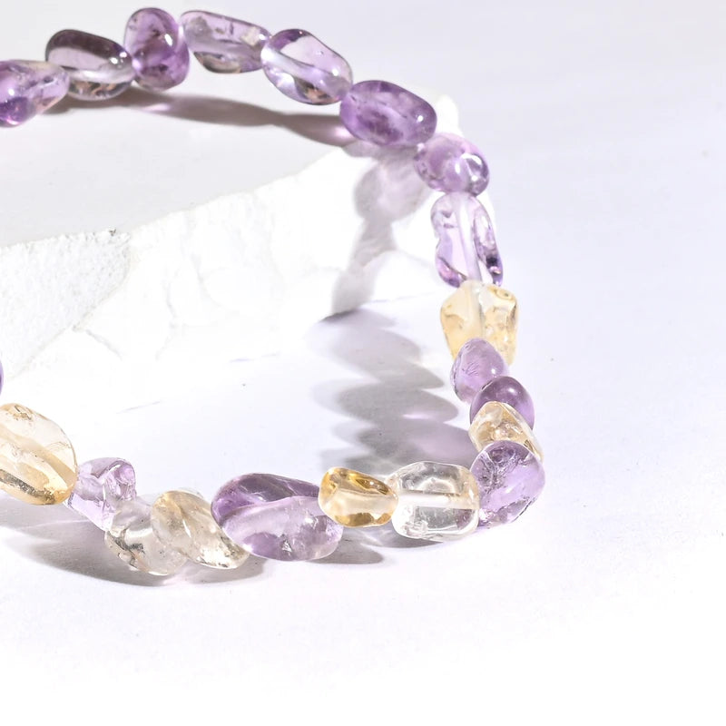 Bracelet roulé Amétrine – Clarté et Équilibre Spirituel