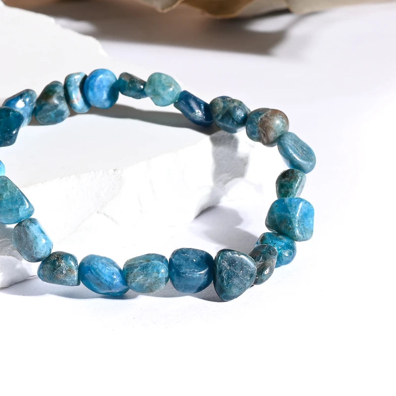 Bracelet roulé Apatite – Énergie, Motivation et Croissance Personnelle