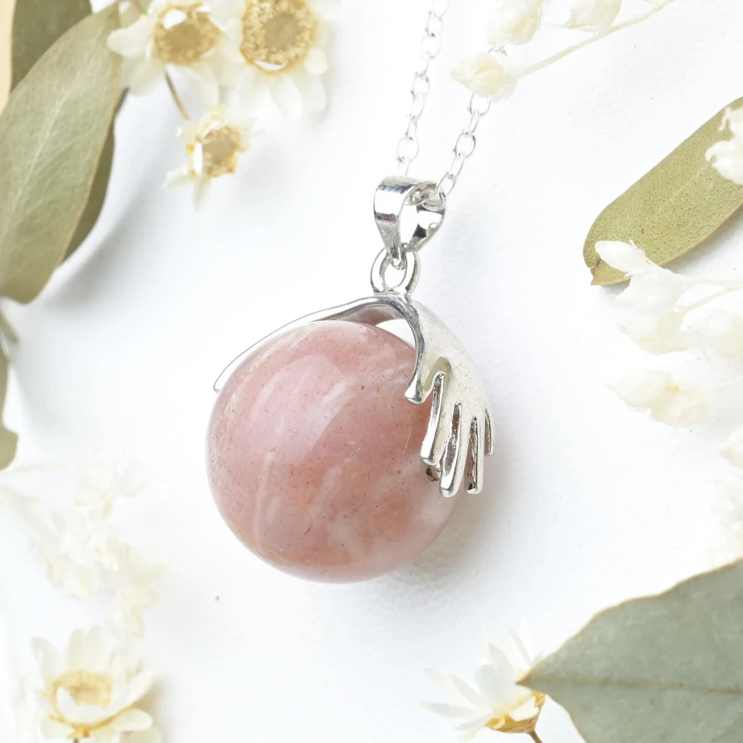 Pendentif main Pierre de Soleil – Joie et Vitalité