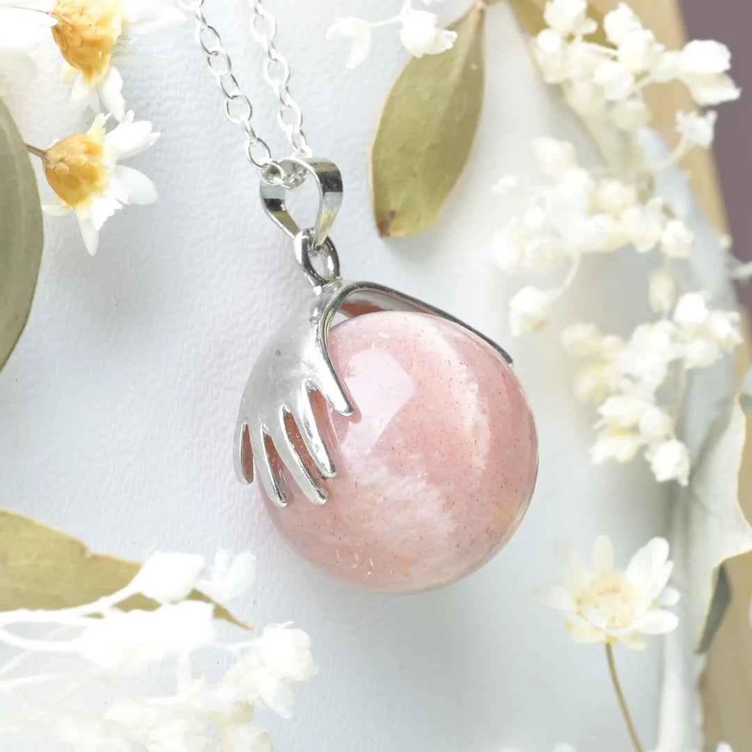 Pendentif main Pierre de Soleil – Joie et Vitalité