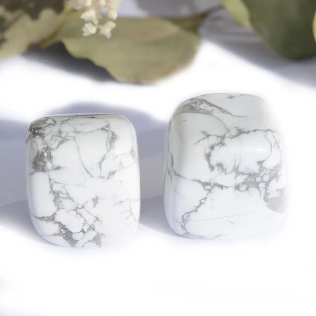 Lot pierres roulées Howlite – Paix Intérieure et Clarté Mentale