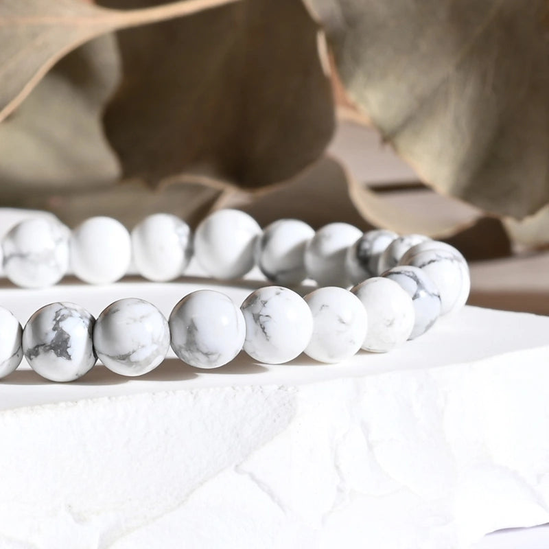 Bracelet Howlite – Paix Intérieure et Clarté Mentale