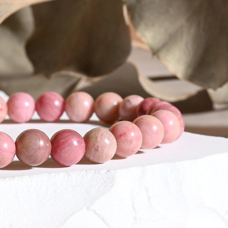 Bracelet Rhodonite D'Australie – Harmonie Émotionnelle et Amour Inconditionnel