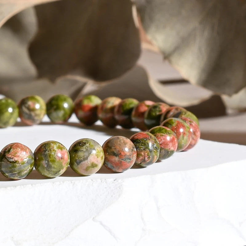 Bracelet Unakite – Équilibre et Croissance Personnelle