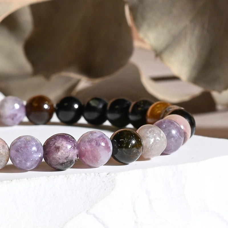 Bracelet Tourmaline Multicolore – Harmonie et Équilibre