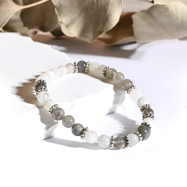 Bracelet "Sommeil & Insomnies" Labradorite et Pierre de Lune