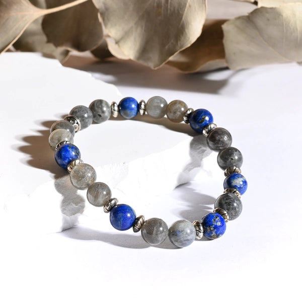 Bracelet "Migraines" Labradorite, Lapis Lazuli