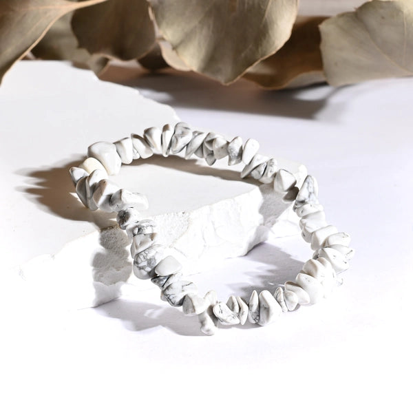 Bracelet baroque Howlite – Paix Intérieure et Clarté Mentale