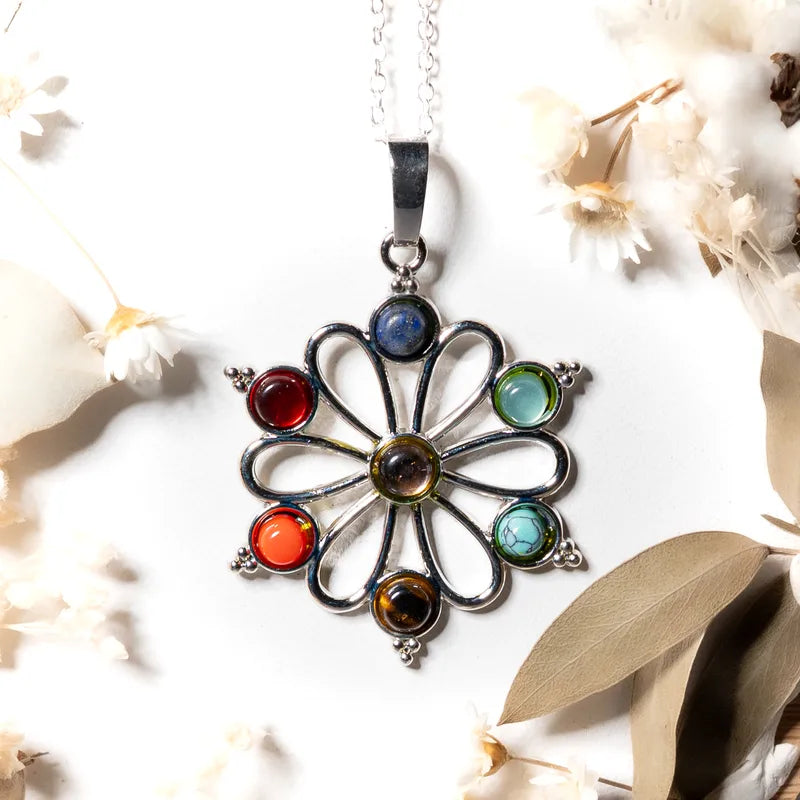 Pendentif 7 chakras - Bouquet