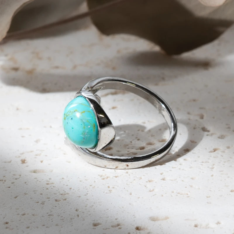 Bague arbre de vie Turquoise Bleue – Sérénité et Équilibre Émotionnel