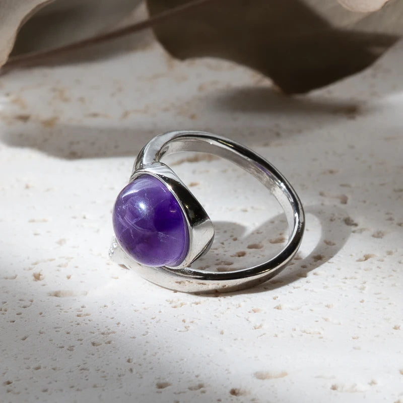 Bague arbre de vie en Améthyste – Sérénité et Protection Spirituelle