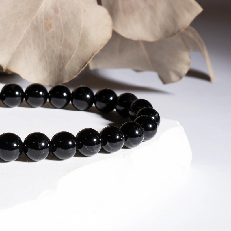 Bracelet Onyx (Agate Noire) – Protection et Stabilité