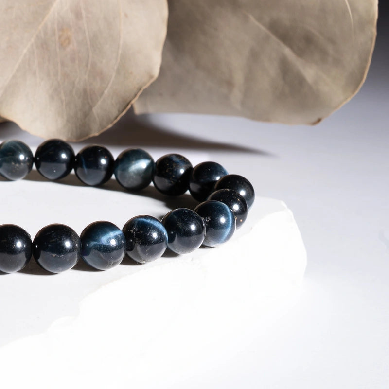 Bracelet Oeil de Tigre Bleu – Confiance et Protection