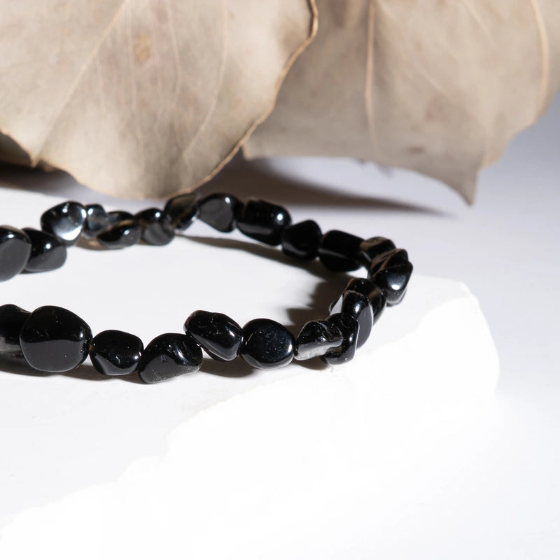 Bracelet roulé Tourmaline Noire – Protection et Équilibre Spirituel