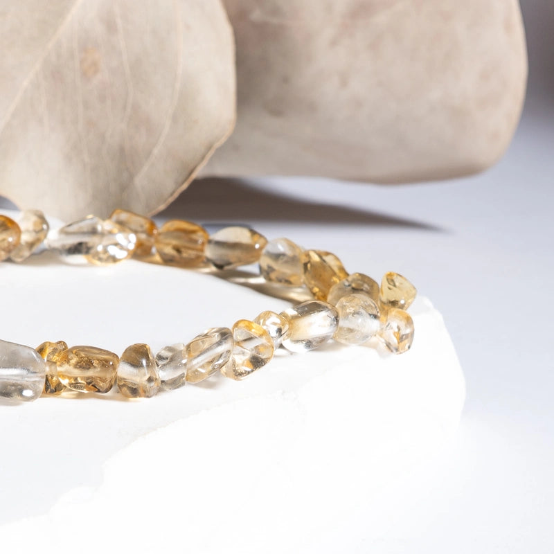 Bracelet roulé Citrine – Abondance et Énergie Positive