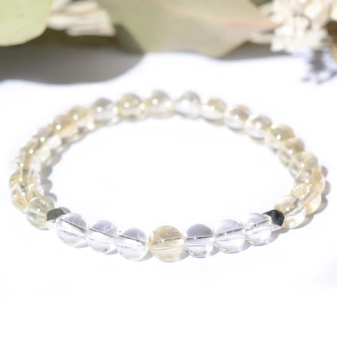 Bracelet "Réussite" Citrine et Cristal de Roche - Aponi