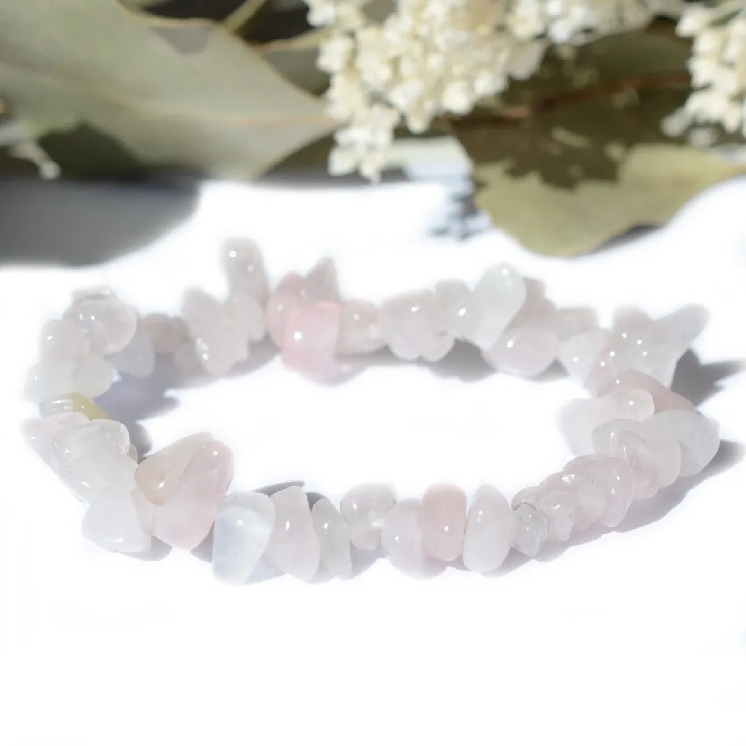 Bracelet baroque Quartz Rose – Amour et Guérison Émotionnelle