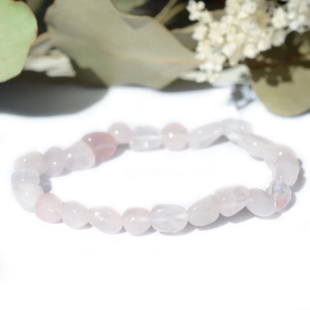Bracelet roulé Quartz Rose – Amour et Guérison Émotionnelle