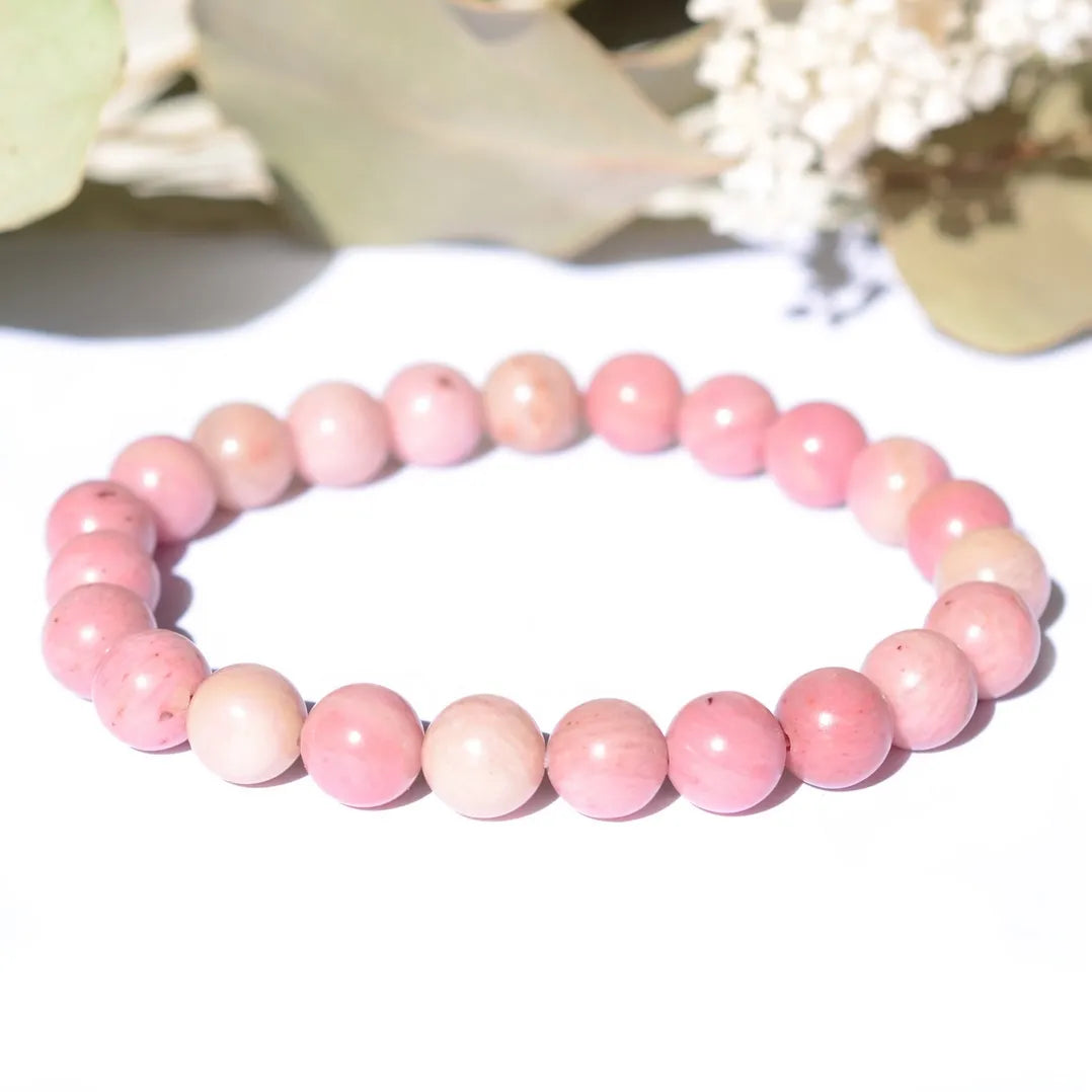 Bracelet Rhodonite D'Australie – Harmonie Émotionnelle et Amour Inconditionnel