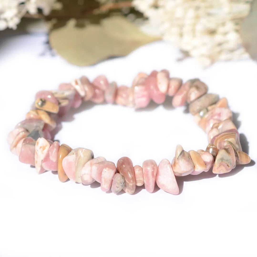 Bracelet baroque Rhodonite – Harmonie Émotionnelle et Amour Inconditionnel