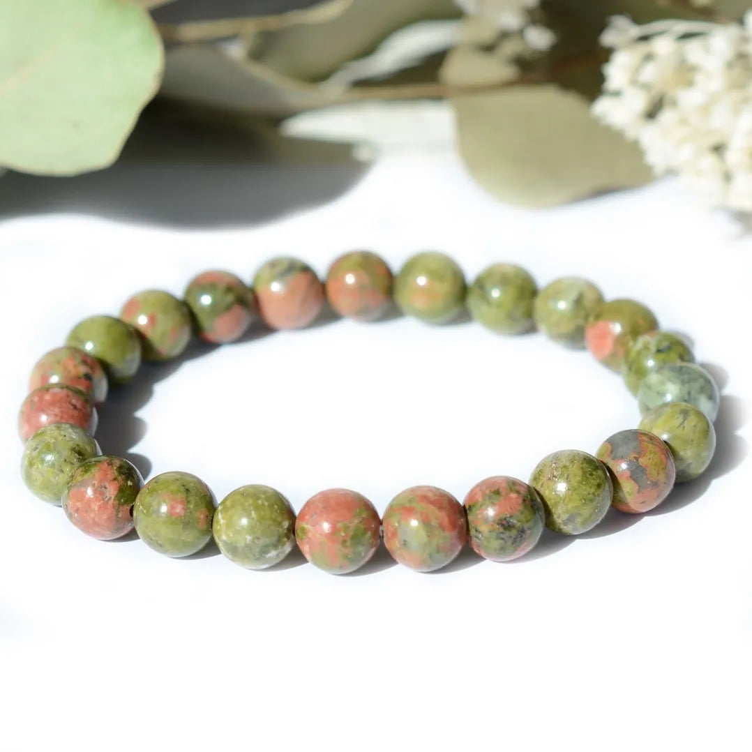 Bracelet Unakite – Équilibre et Croissance Personnelle