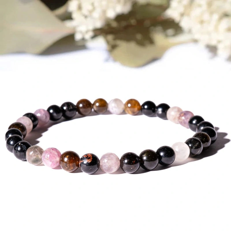 Bracelet Tourmaline Multicolore – Harmonie et Équilibre