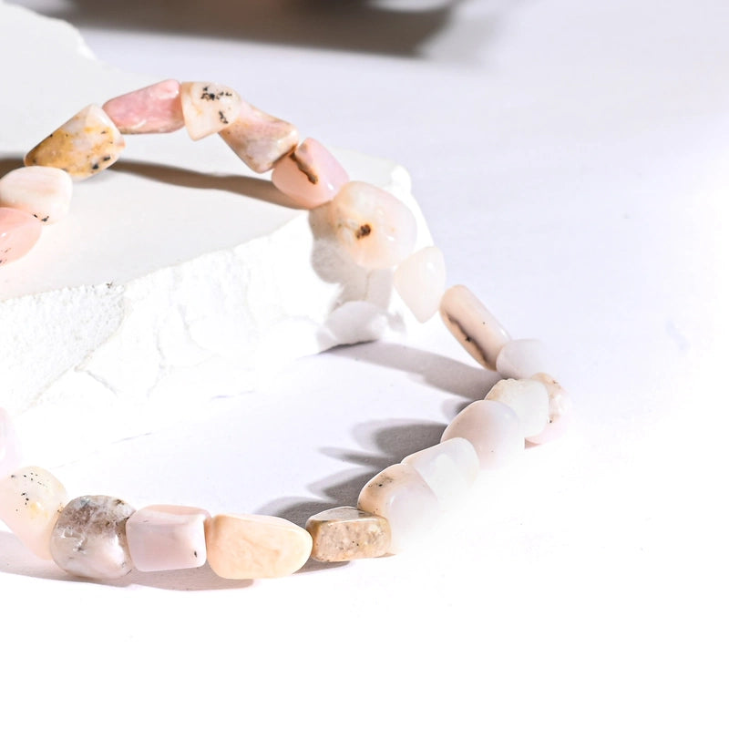 Bracelet roulé Opale Rose – Amour et Harmonie