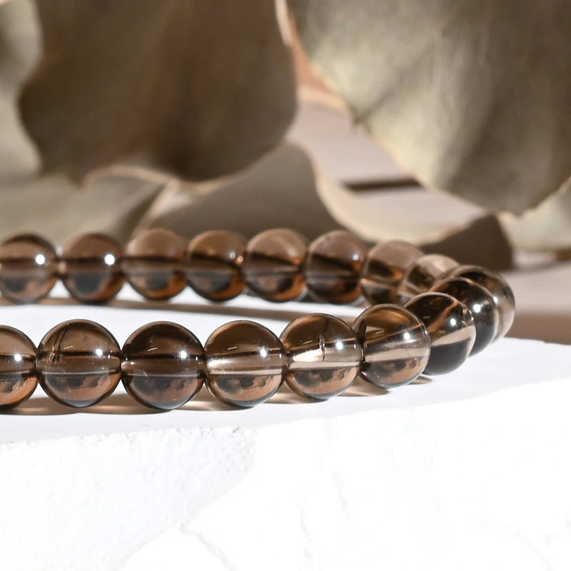 Bracelet Quartz Fumé – Ancrage et Sérénité