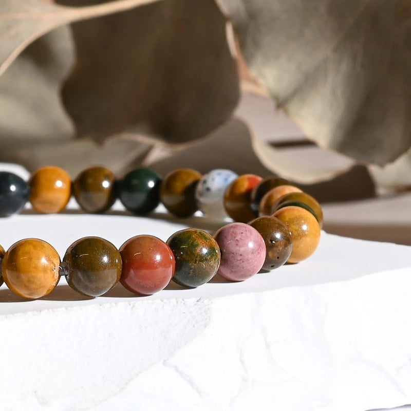 Bracelet Jaspe Océan – Sérénité et Ancrage