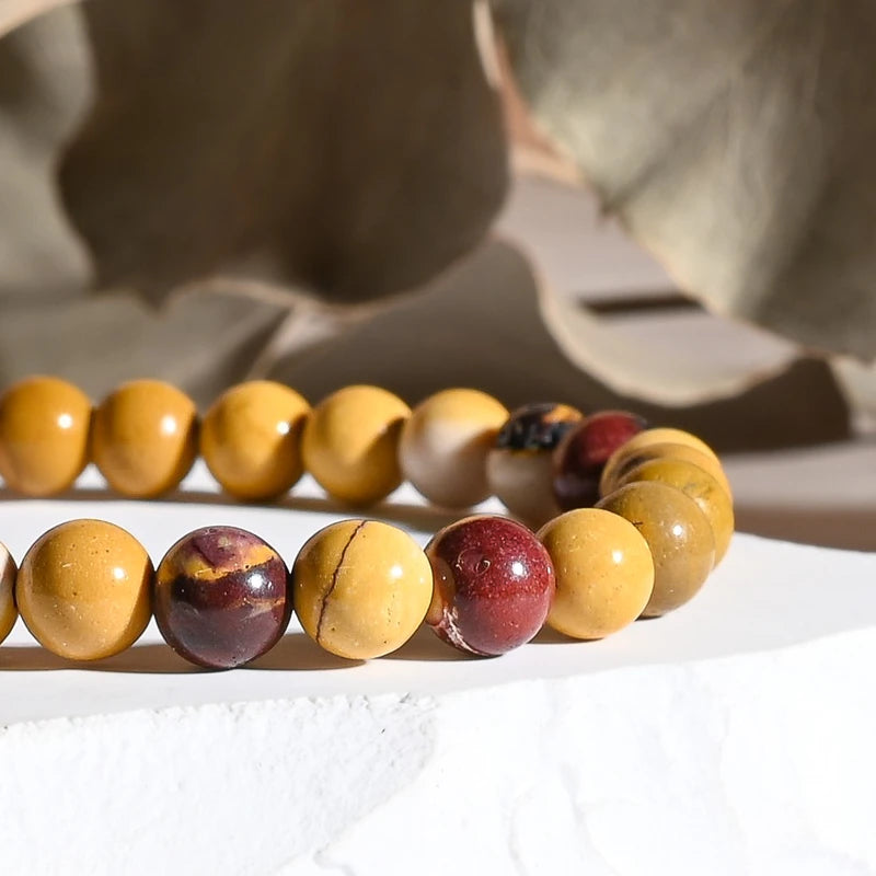 Bracelet Jaspe Mokaïte – Énergie et Bien-Être