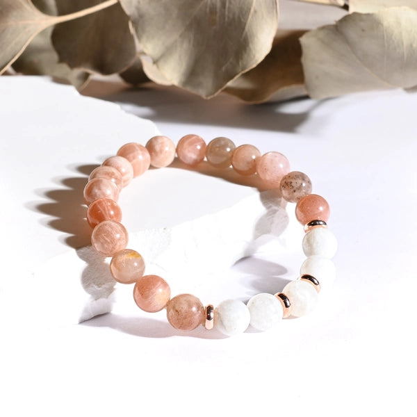 Bracelet "Anti-âge" Pierre de Soleil et Pierre de Lune