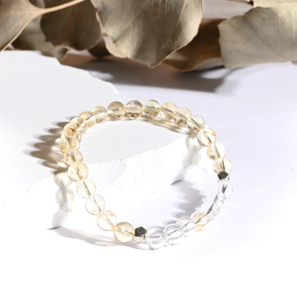 Bracelet "Réussite" Citrine et Cristal de Roche - Aponi