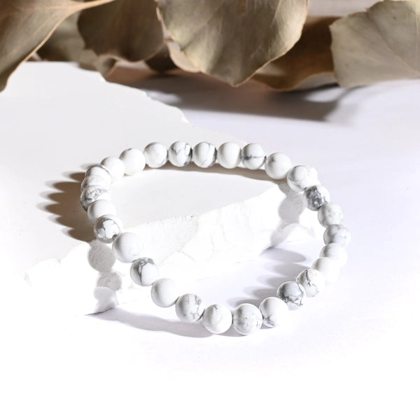 Bracelet Howlite – Paix Intérieure et Clarté Mentale