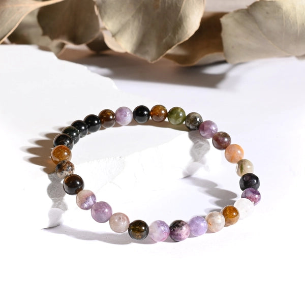 Bracelet Tourmaline Multicolore – Harmonie et Équilibre